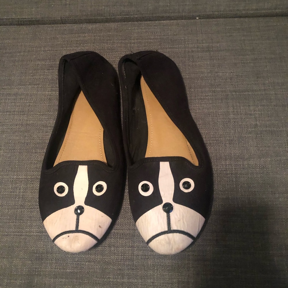 Cute sad puppy flats